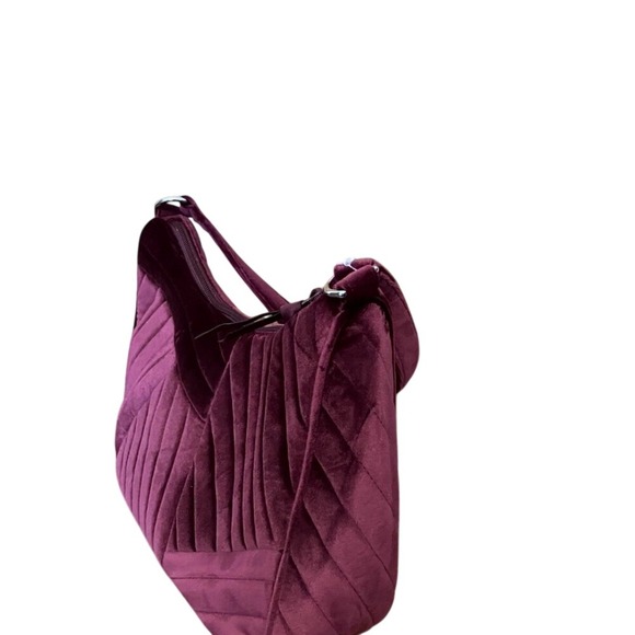 Vera Bradley vintage quilted burgundy bag NWOT - Picture 4 of 6